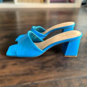 ALDO Women's Velalith Heeled Sandal Blue - size 9